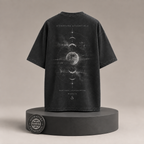 Lunar Static back view on round Signature Essentials pedestal with medallion