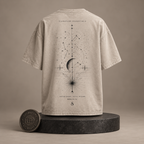 Nocturne Signal beige T-shirt back on round Signature Essentials pedestal
